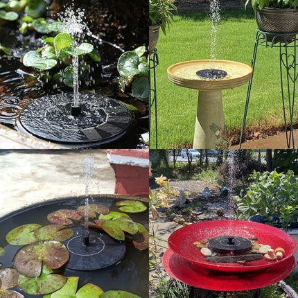 Solar Powered Fountain with 7 Water Spray Patterns & Dusk Sensor | Eco-Friendly Lighting for Gardens and Patios