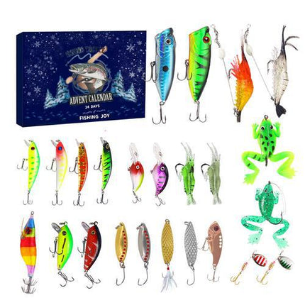 24 Day Christmas Advent Calendar with Fishing Baits and Hooks – image 20
