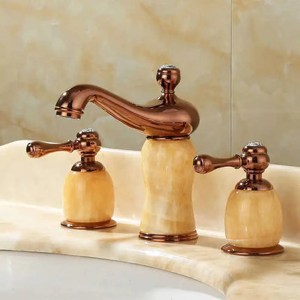 Widespread Bathroom Faucet, 3 Hole Bathroom Sink Faucet with Two Handles