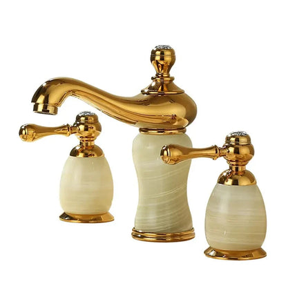 Widespread Bathroom Faucet, 3 Hole Bathroom Sink Faucet with Two Handles – image 4