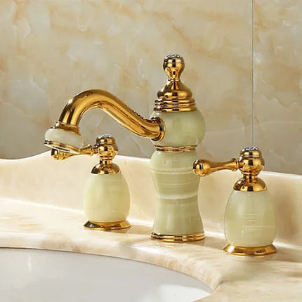 Widespread Bathroom Faucet, 3 Hole Bathroom Sink Faucet with Two Handles – image 13