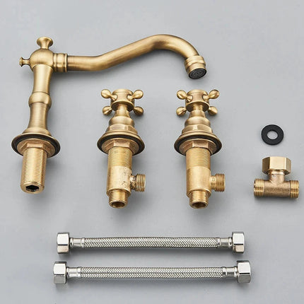 Bathroom Faucets, 8 Inch Widespread Bathroom Faucet with Two Handles – image 6