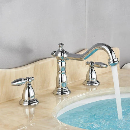 Bathroom Faucets, 8 Inch Widespread Bathroom Faucet with Two Handles – image 14
