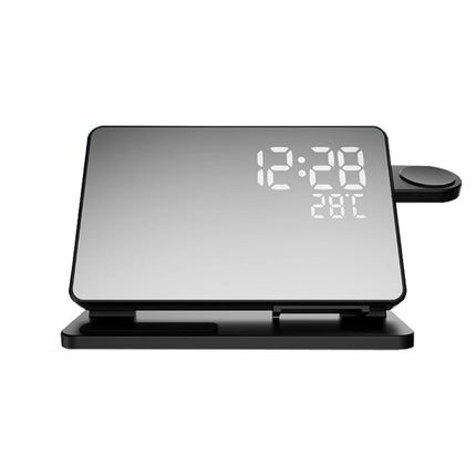 3-in-1 Charging Station for Apple Devices with Alarm Clock | Fast Qi Wireless Charger for iPhone, Apple Watch & AirPods 6