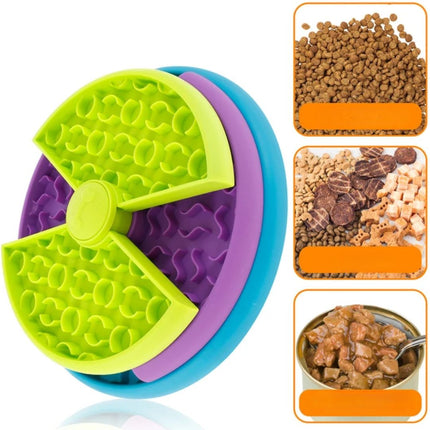 3-Layer Rotating Slow Feeder for Dogs and Cats | Engaging Puzzle Bowl for Healthy Mealtime Fun