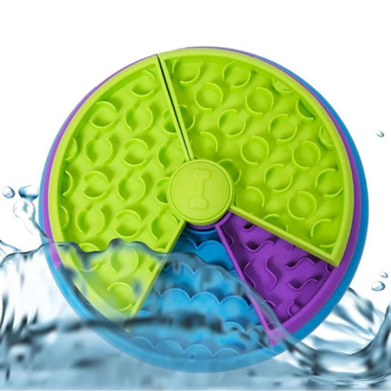 3-Layer Rotating Slow Feeder for Dogs and Cats | Engaging Puzzle Bowl for Healthy Mealtime Fun