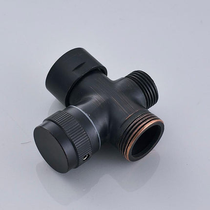 3 Way Shower Diverter Valve, Shower Arm Diverter for Shower Head, Solid Brass Diverter Valve with 1/2 Inch Connection