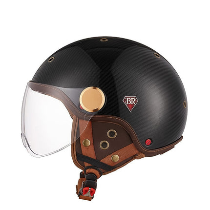 Carbon Fiber Motorcycle Helmet, Lightweight Motorcycle Helmet with Removable Lining – image 4