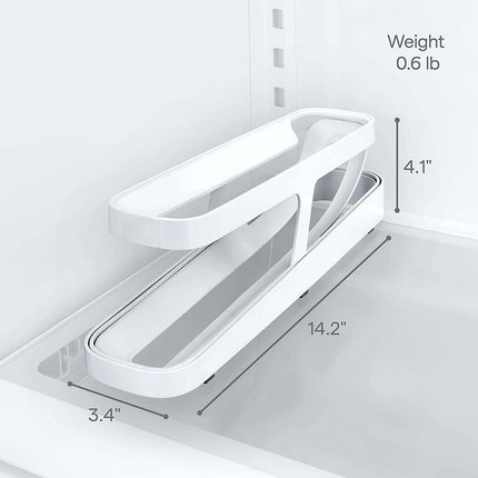 Automatic Rolling Egg Rack Holder with Gravity-Fed Design | Space-Saving Organizer for Easy Access in Kitchen