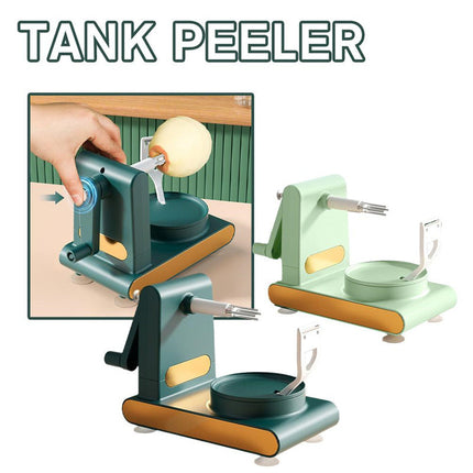 Hand-Cranked Multifunctional Peeler Machine with Non-Slip Suction Base | Efficient Kitchen Tool for Easy Fruit and Vegetable Peeling