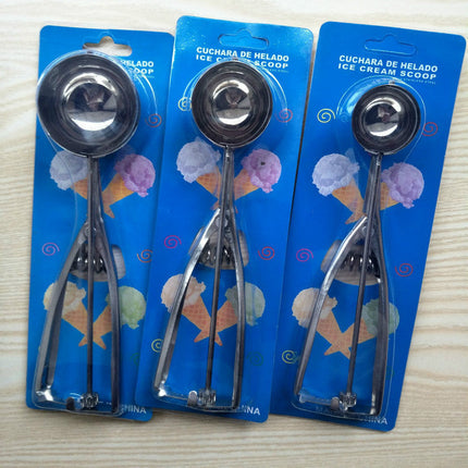 Stainless Steel Ice Cream Scoop with Ergonomic Lever | Effortless Scooping for Perfect Servings