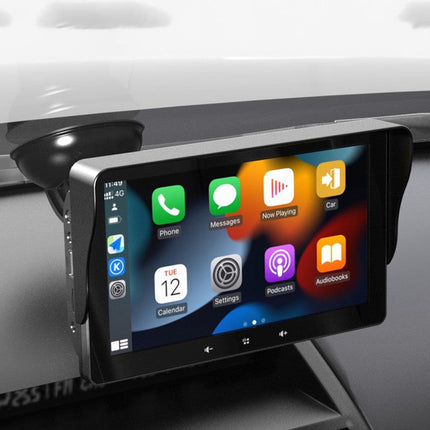 7-Inch Wireless CarPlay Display with Reverse Video Feature | Ceiling Monitor for Easy Smartphone Connectivity