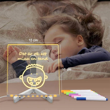 LED Drawing Board for Kids, Light Up Message Board with 7 Colored Pens, LED Sign Board for Cafe Menu – image 18