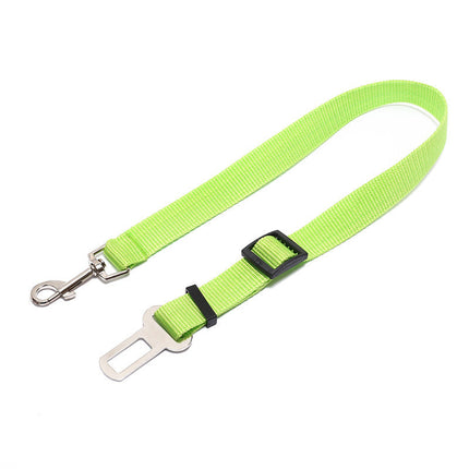 Durable Polyester Dog Leash with Fixed Strap for Safety | Adjustable Length for Comfortable Car Rides