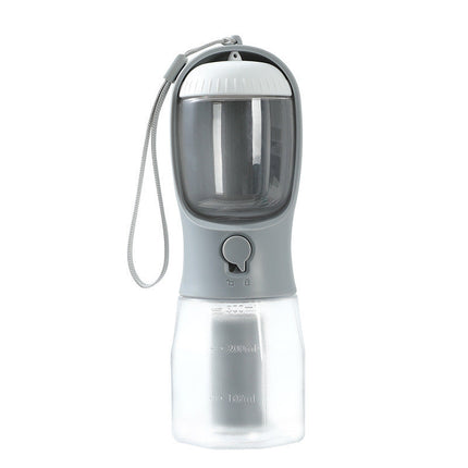 3-in-1 Pet Water Bottle with Filtration System | Portable Dispenser for Food, Water, and Waste Bags