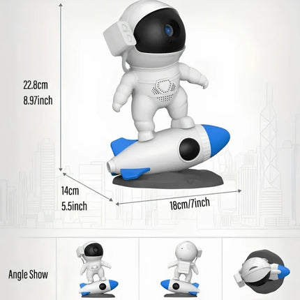 Galaxy Projection Light with 13 Ultra HD 4K Films | Rocket-Shaped Night Light for Stunning Cosmic Experiences