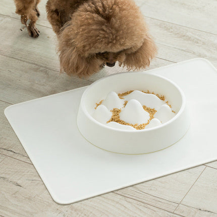 Pet Slow Food Bowl with Mountain Design for Slow Eating | Encourages Healthy Eating Habits for Cats and Dogs
