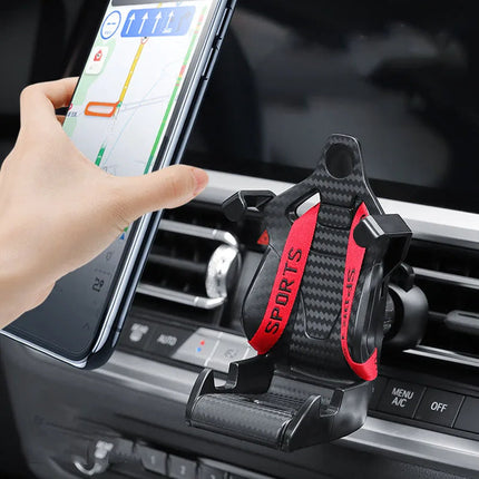 Car Phone Holder with 360° Rotation and Silent Design | Secure Air Vent Mount for Worry-Free Driving