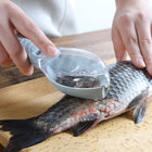 Efficient Fish Scale Scraper with Protective Cover | Ergonomic Design for Easy and Clean Fish Preparation