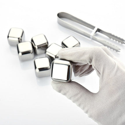 Reusable Chilling Stones Set with Food Grade Stainless Steel | Rapid Cooling for Whiskey and Cocktails