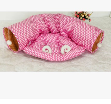 Rolling Dragon Cat Tunnel & Sleeping Bag with Soft Cloth | Cozy Resting Spot and Fun Playtime for Cats