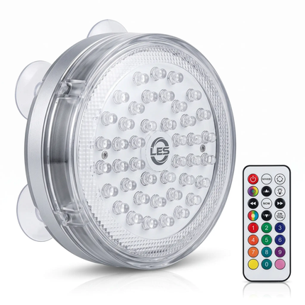 LED Pool Lights with Remote, Submersible Underwater Lights for Hot Tub, Battery Operated Lights, Fish Tank Light IP68