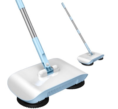 Hand Push Sweeper 3-in-1 with 360-Degree Rotating Brush | Eco-Friendly Cleaning for Wood, Tile, and Marble Floors