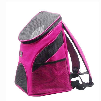 Breathable Pet Backpack Carrier with Adjustable Straps | Stylish Travel Solution for Small to Medium Pets