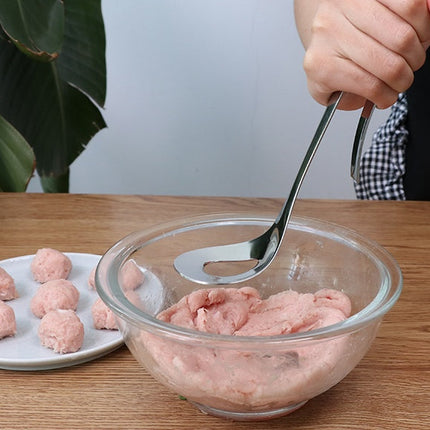 Stainless Steel Meatball Maker with Ergonomic Handle | Effortless Meatball Shaping Tool for Home Cooking