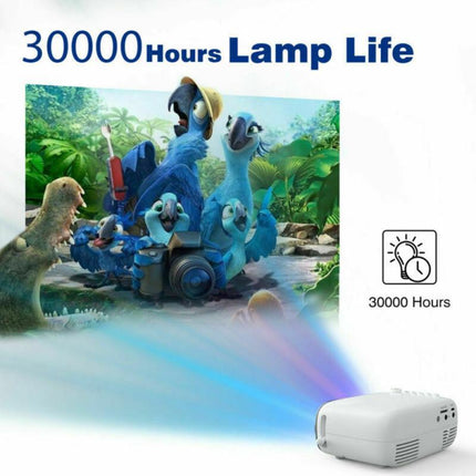 Mini Portable Projector with TFT LCD Technology for Bright, Clear Movies | Compact Design for Home and On-the-Go Viewing