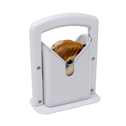 Bagel Guillotine Slicer with Safety Shields for Effortless Slicing | Perfect for Bagels, Muffins, and Rolls