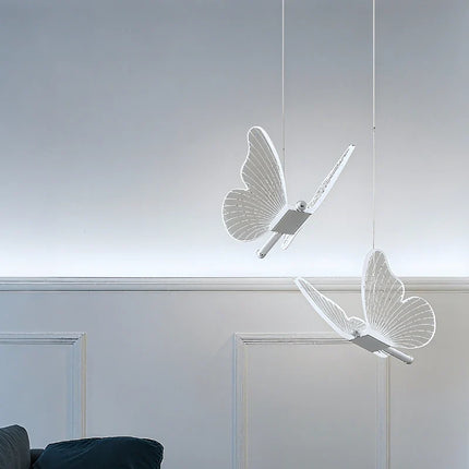 Celestiva Pendant Chandelier with Adjustable Suspension | Elegant Acrylic Wings for Serene Illumination