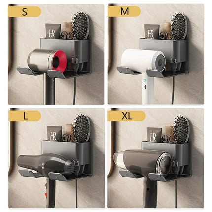 Hair Dryer Holder Wall Mounted, Bathroom Organizer