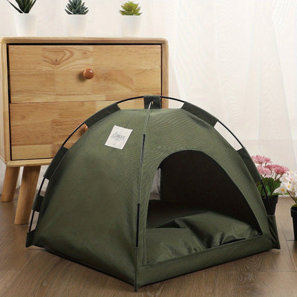 Cat Tent Bed with Removable Non-Slip Pad | Cozy & Durable Sleeping Space for Cats and Small Dogs