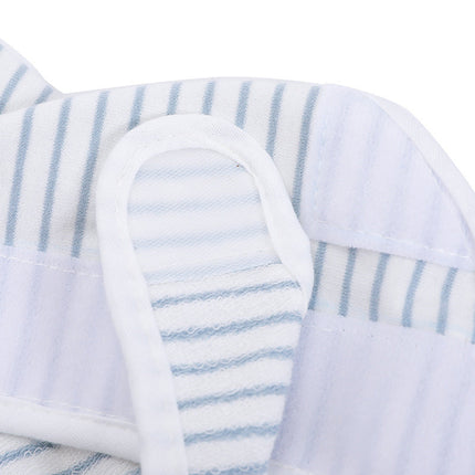 Lightweight Blue and White Striped Cat Weaning Outfit for Recovery | Soft and Breathable Fabric for Comfort