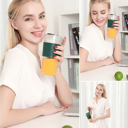 Portable 300ml Fruit Juicer with USB Rechargeable Design | Compact Blender for Fresh Juice on the Go