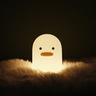 Cartoon Duck LED Night Light with Rechargeable Battery | Soft and Cuddly Bedside Lamp for Kids