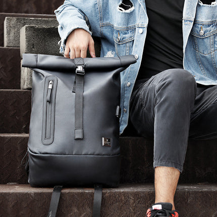 Men's Business Backpack with Waterproof Oxford Cloth | Multi-functional Stylish Bag for Daily Commutes and Travel