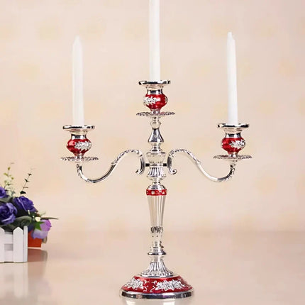 Gilded Candelabra with Adjustable Arms | Elegant Alloy Design for Tailored Candlelight Ambiance