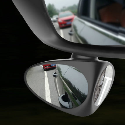 Triangle Rearview Mirror with Adjustable Swivel Mount | Enhanced Visibility for Safe Driving and Blind Spot Elimination