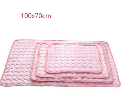 Pet Cooling Pad with Ice Silk Fabric for Instant Relief | Breathable Comfort for Dogs and Cats