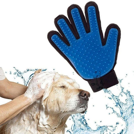 Cat Grooming Glove with Soft Rubber Tips for Effortless Deshedding and Gentle Massage