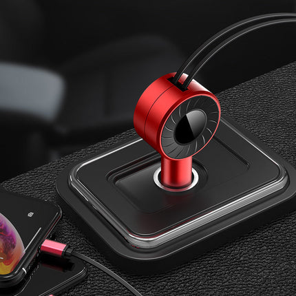 3-in-1 Retractable Car Charger for Apple, Android & Type-C | Fast Charging with Safety Features for On-the-Go Use