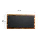 Black Acacia Wood Pizza Plate with Elegant Design | Versatile Serving Solution for Pizza and Steak