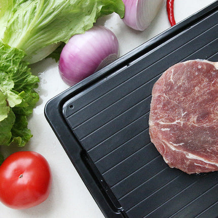 Quick Defrost Tray with Drip Tray for Rapid Thawing | Non-Toxic Kitchen Tool for Healthy Food Prep