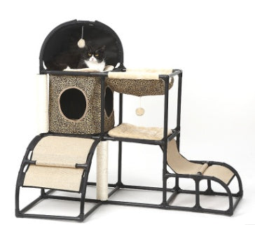 Cat Climbing Frame with Sisal Rope & Durable Cloth | Fun Multi-Purpose Stand for Play and Relaxation