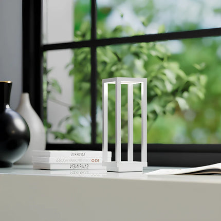 Cordless Dimmable Lantern with Touch Control | Modern Aluminum Design for Indoor & Outdoor Illumination