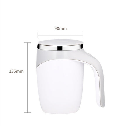 Rechargeable Automatic Stirring Coffee Mug with Stainless Steel Liner | Effortless Mixing for Home and Office