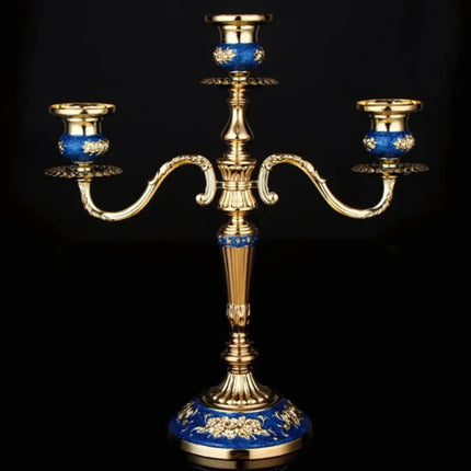 Gilded Candelabra with Adjustable Arms | Elegant Alloy Design for Tailored Candlelight Ambiance