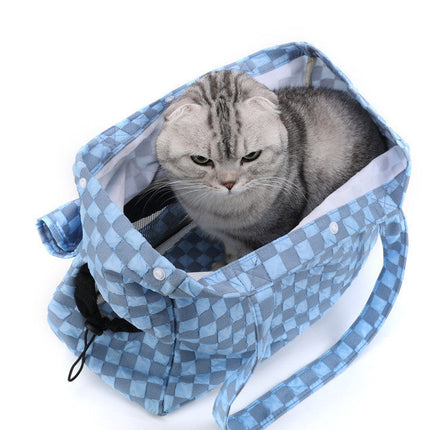 Portable Cat Bag with Soft Bubble Composite Cloth | Medium Capacity for Comfortable Travel